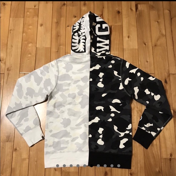 Bape Camo full zip shark hoodie - Picture 2 of 6